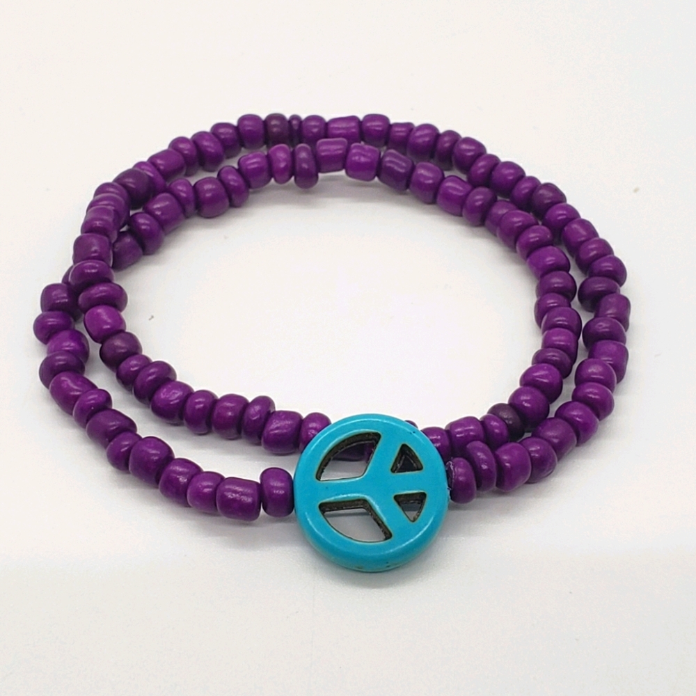 Boho Surfer Glass Bead Bracelet